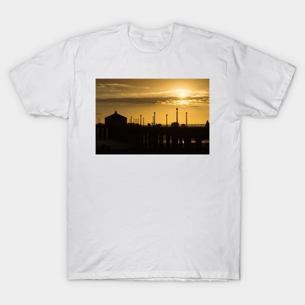 Manhattan Beach Pier T-Shirt by sma1050